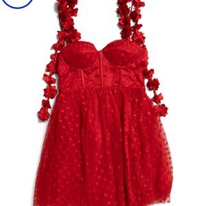 Fairytale Dream Floral Strap Mini Dress